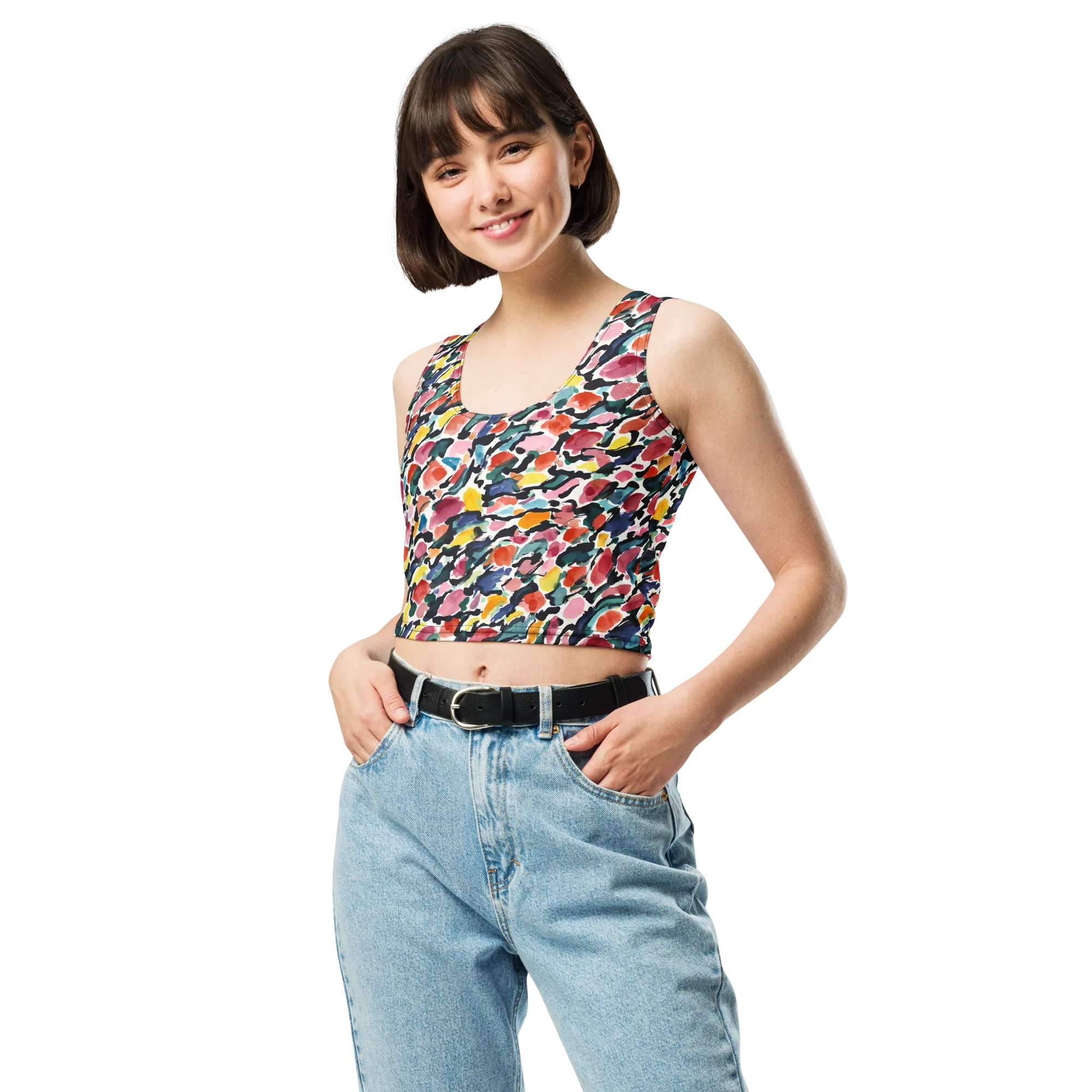 Painted Velocity on Crop Top — Print file