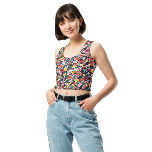 Painted Velocity on a Crop Top