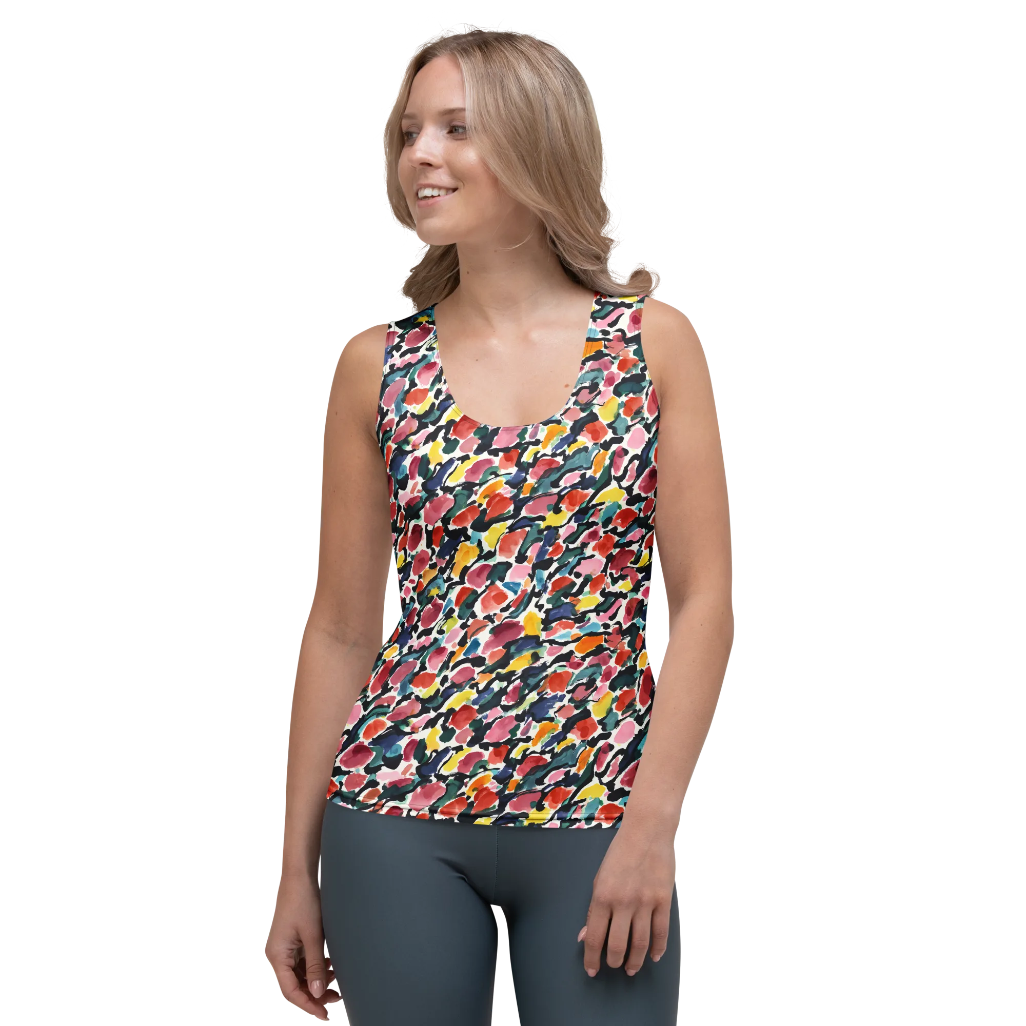 Painted Velocity on Women's Tank Top — Front