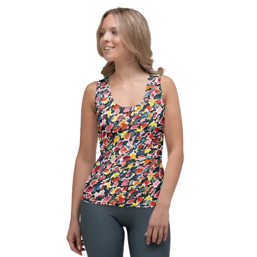 Painted Velocity on a Women's Tank Top