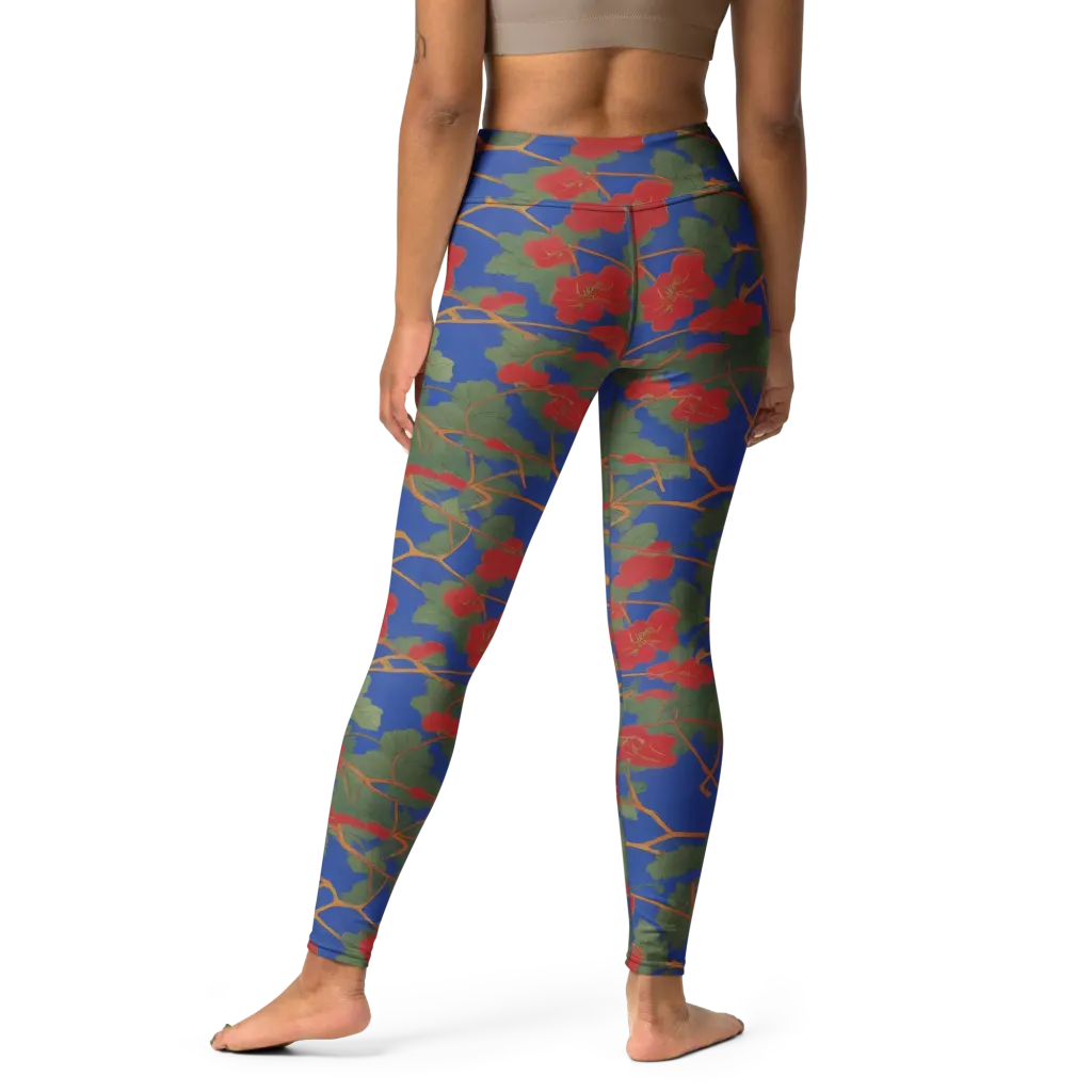 Scarlet Vine on Yoga Leggings — Print file