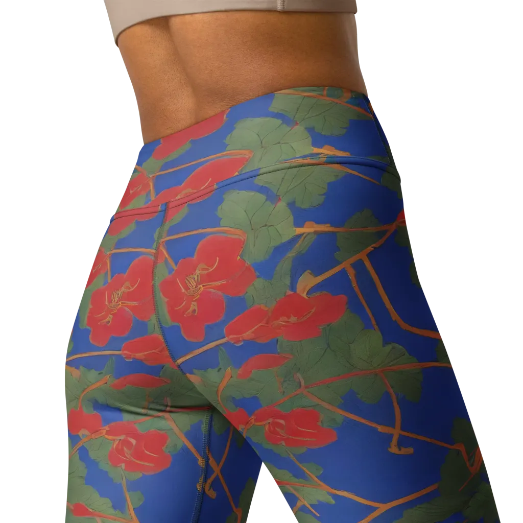 Scarlet Vine on Yoga Leggings — Back 2