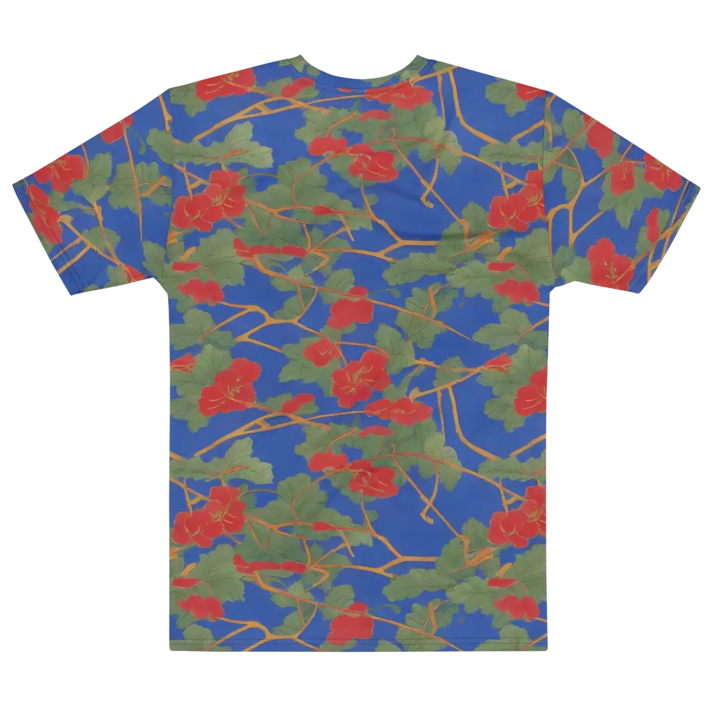 Scarlet Vine on Men's Cotton Crew Neck T-Shirt — Front print