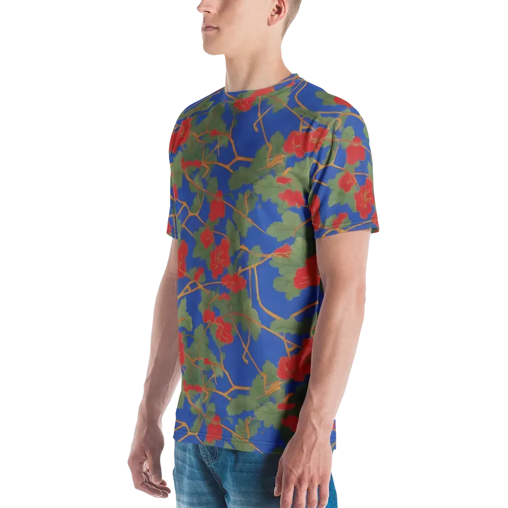 Scarlet Vine on Men's Crew Neck T-Shirt — Left