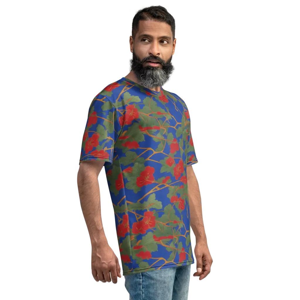 Scarlet Vine on Men's Crew Neck T-Shirt — Right sleeve