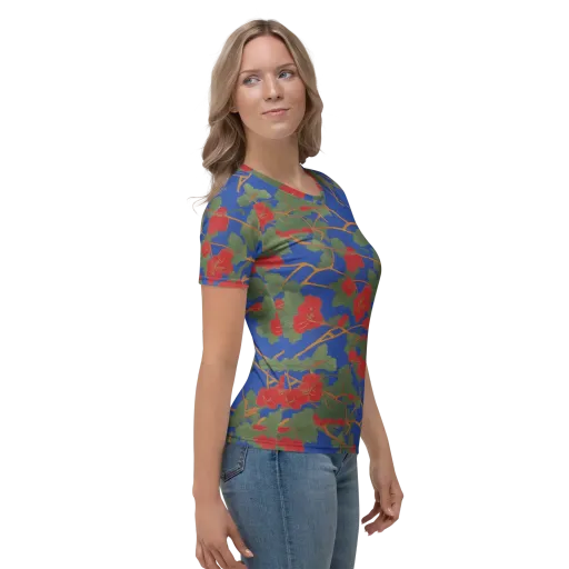 Scarlet Vine on a Women's Crew Neck T-Shirt