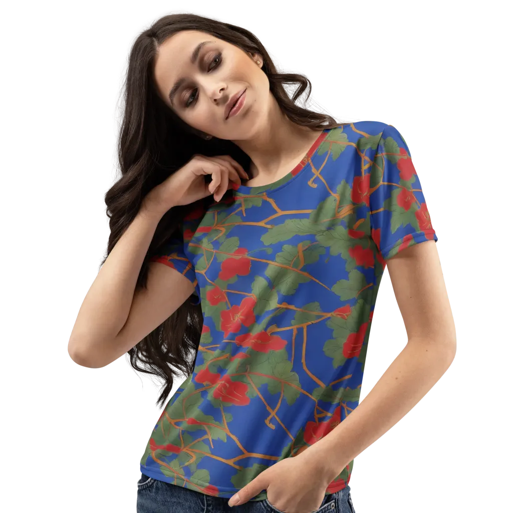 Scarlet Vine on Women's Crew Neck T-Shirt — Print file
