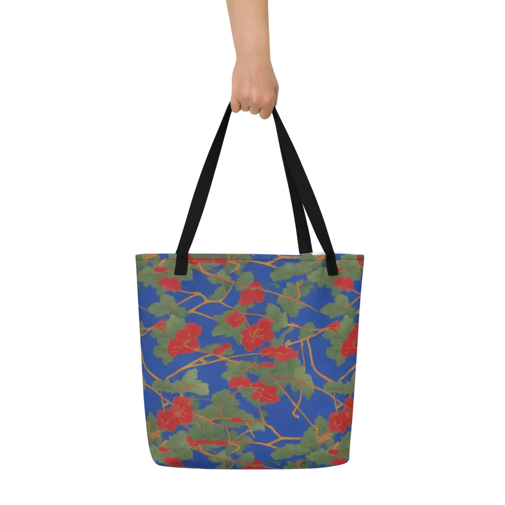 Scarlet Vine on Large Tote Bag W/ Pocket — Print file