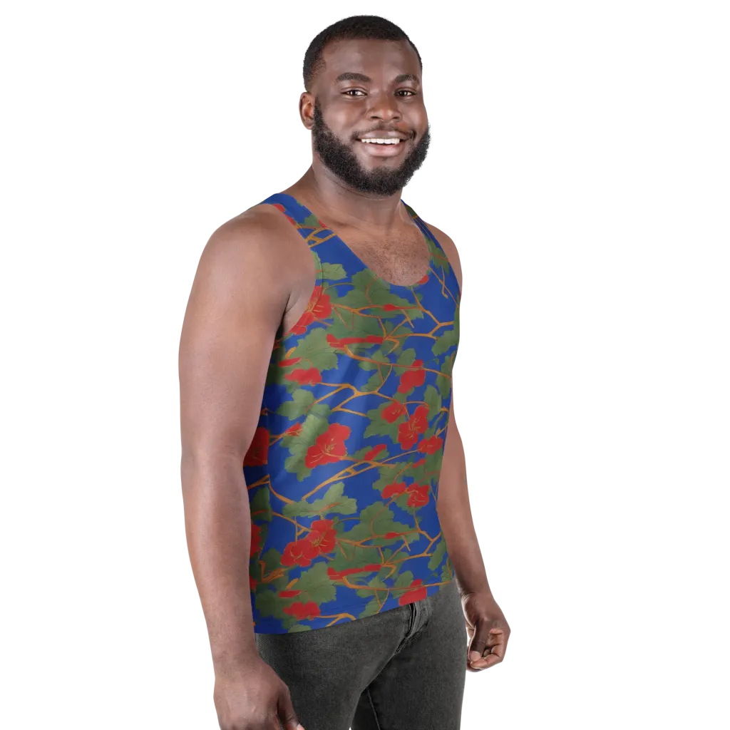 Scarlet Vine on Men's Tank Top — Right Front
