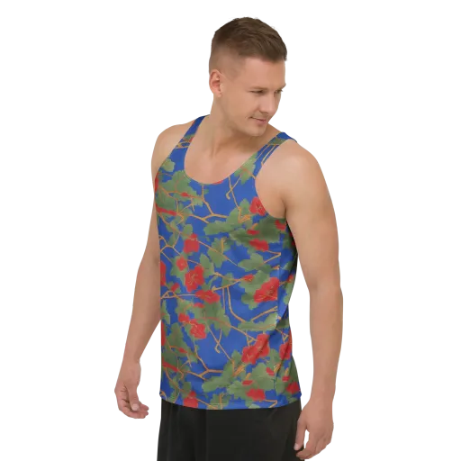 Scarlet Vine on a Men's Tank Top