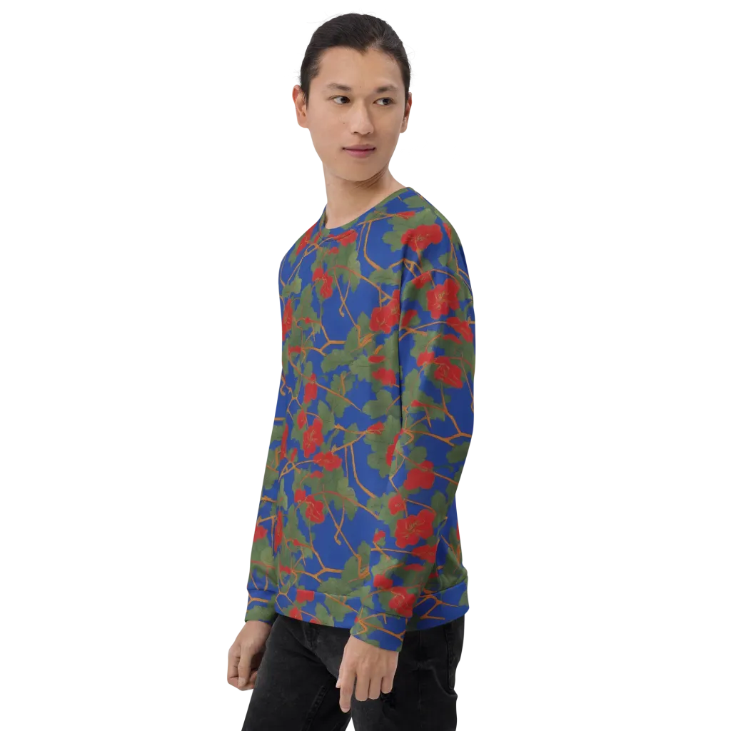 Scarlet Vine on Sweatshirt — Left sleeve