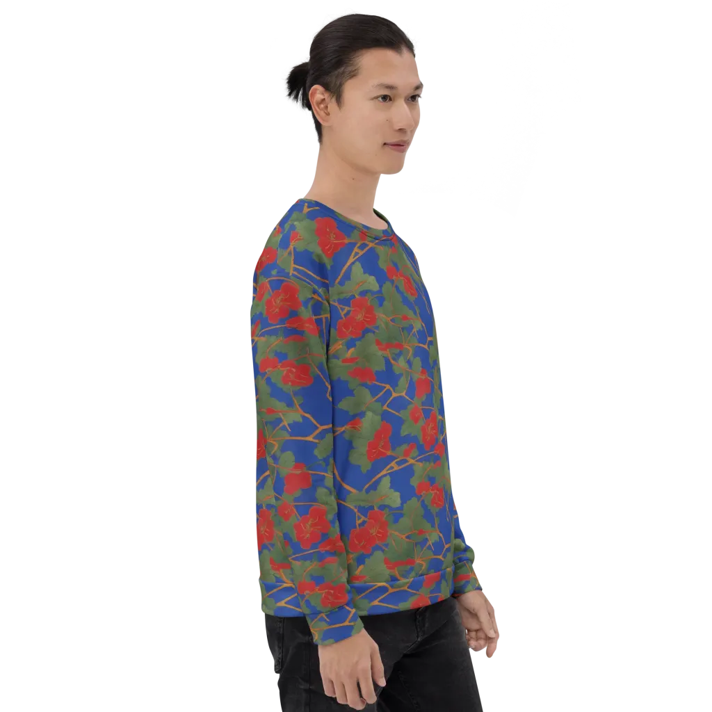 Scarlet Vine on Sweatshirt — Right sleeve