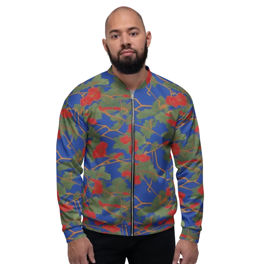 Scarlet Vine on Bomber Jacket — Front