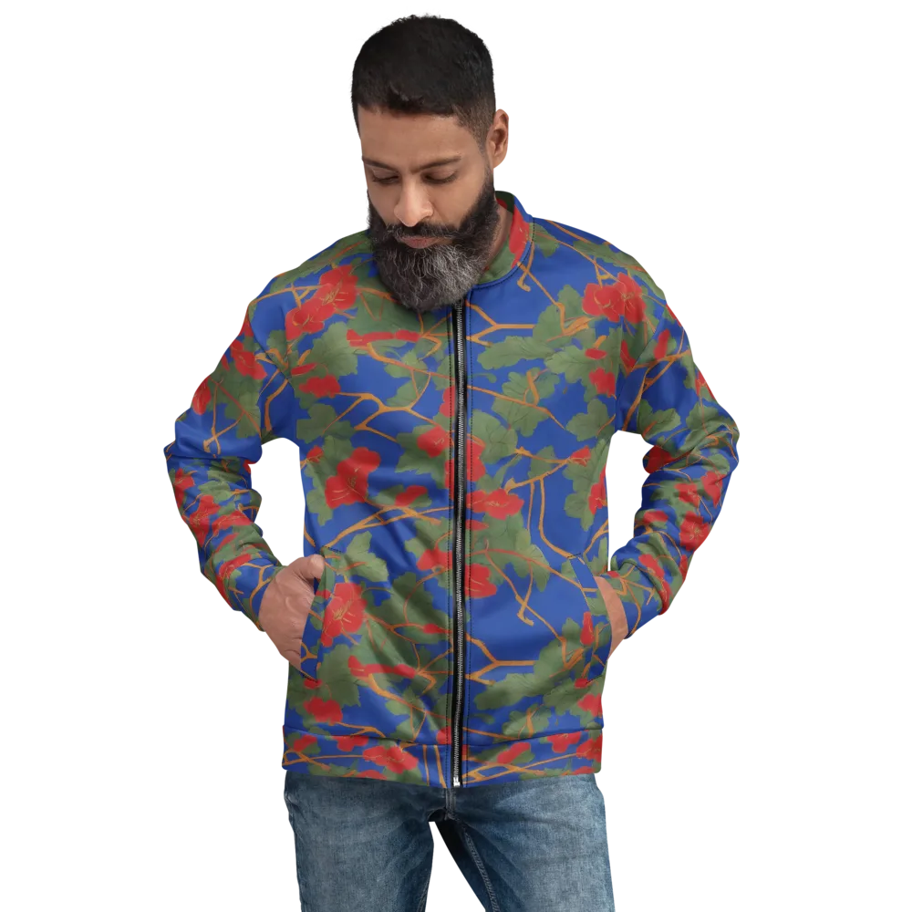 Scarlet Vine on Bomber Jacket — Back print