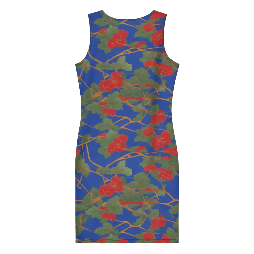 Scarlet Vine on Bodycon Dress — Print file