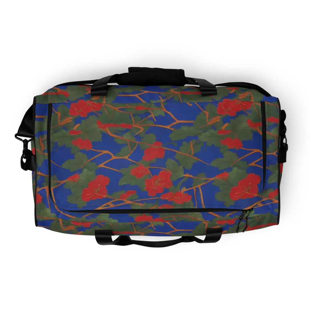 Scarlet Vine on Duffle Bag — Top print