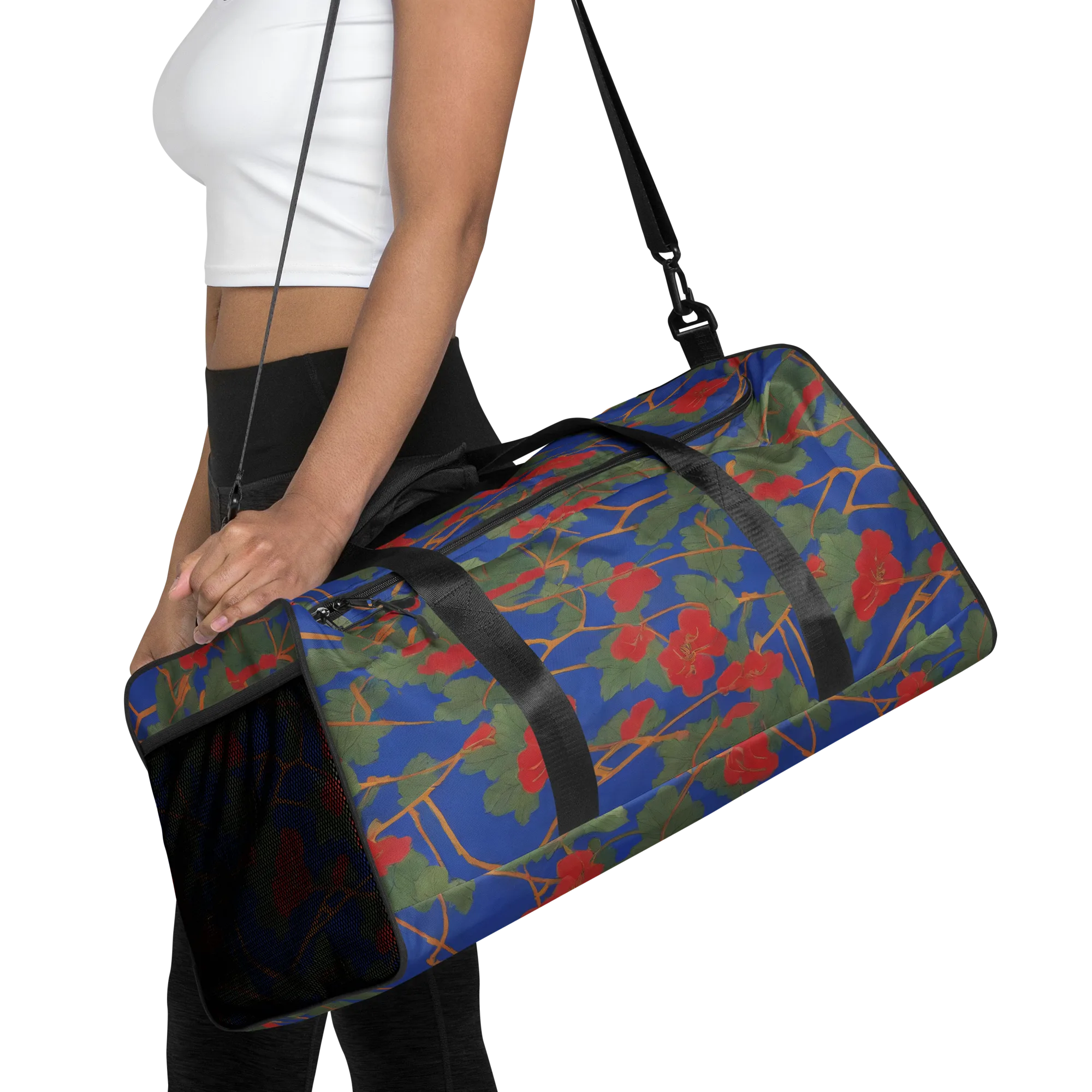 Scarlet Vine on Duffle Bag — Front