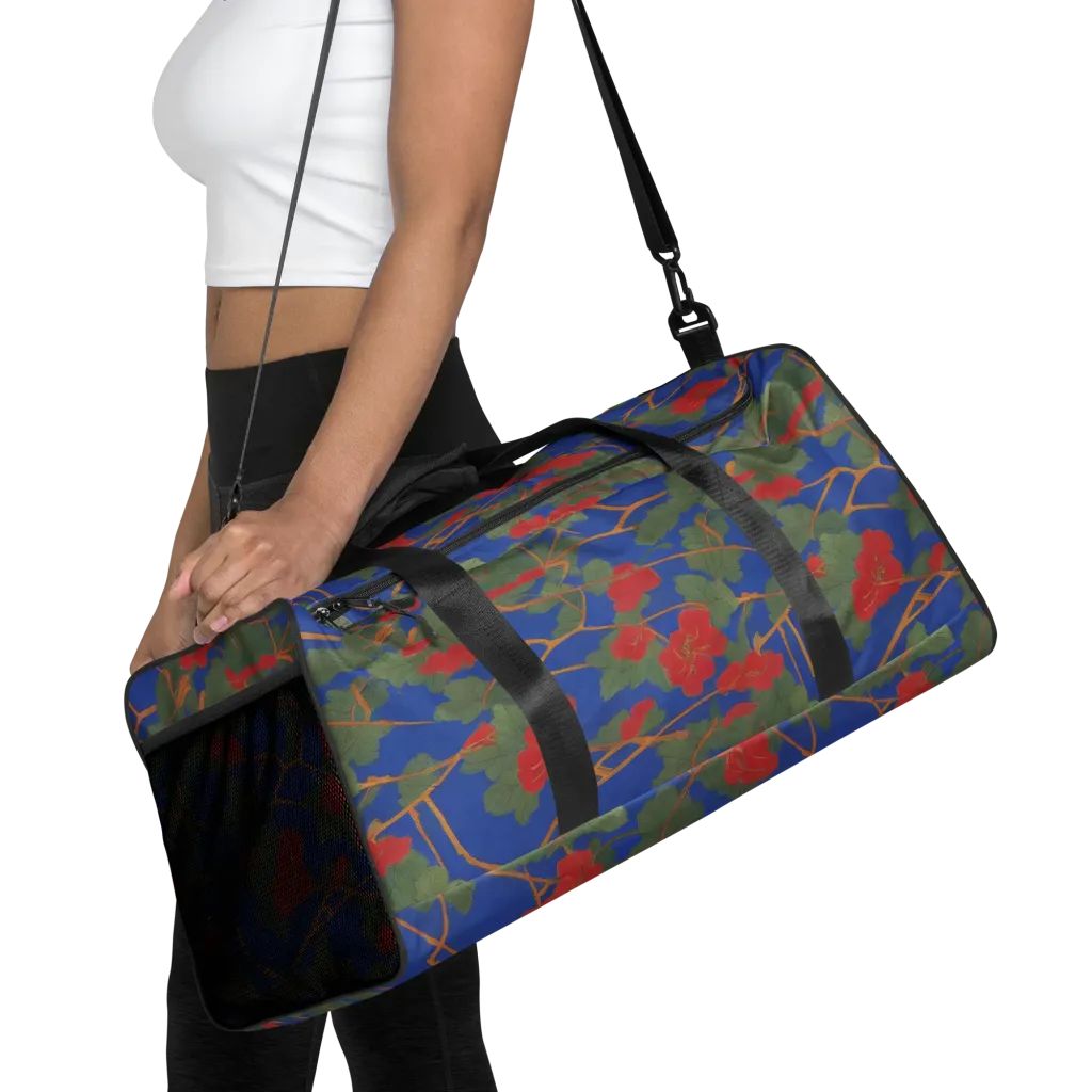 Scarlet Vine on Duffle Bag — Front