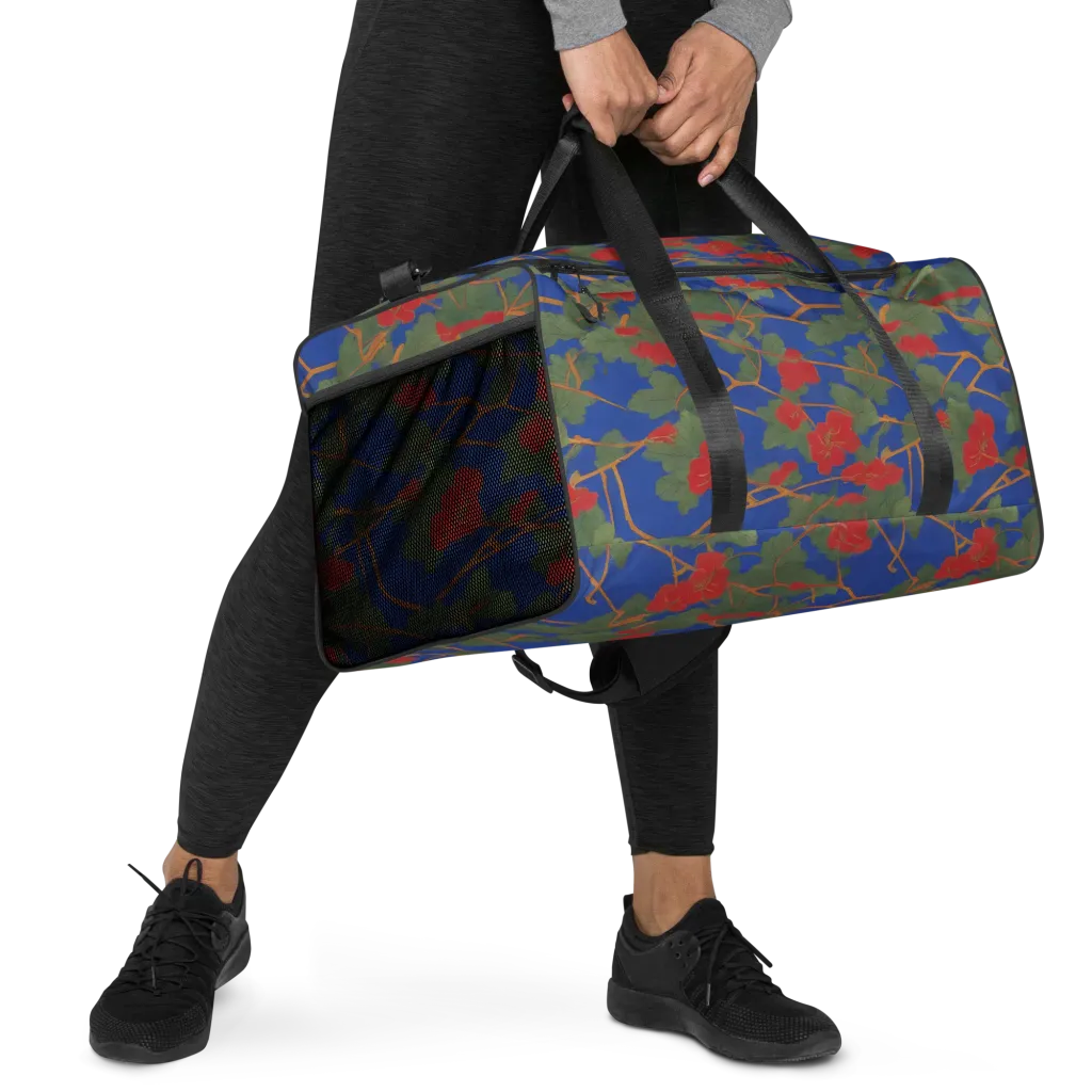 Scarlet Vine on Duffle Bag — Right Front
