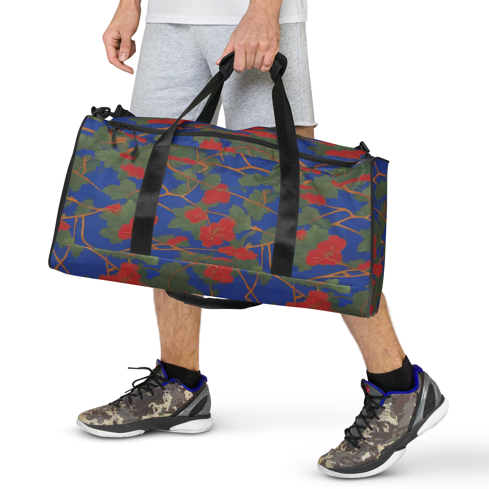 Scarlet Vine on Duffle Bag — Front print