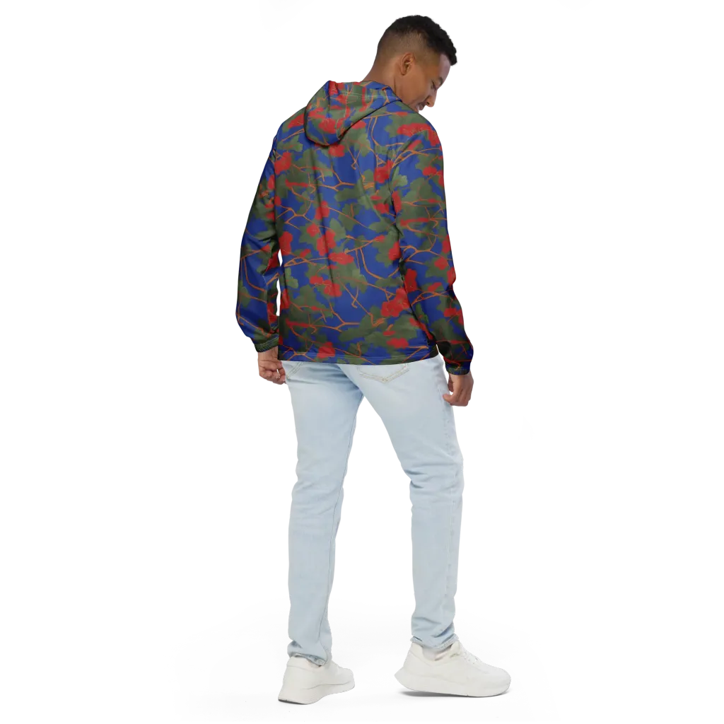 Scarlet Vine on Men's Windbreaker — Back