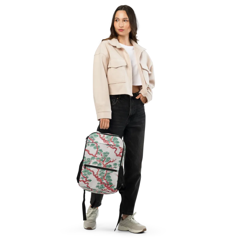 Coral Canopy on Utility Backpack — Top print