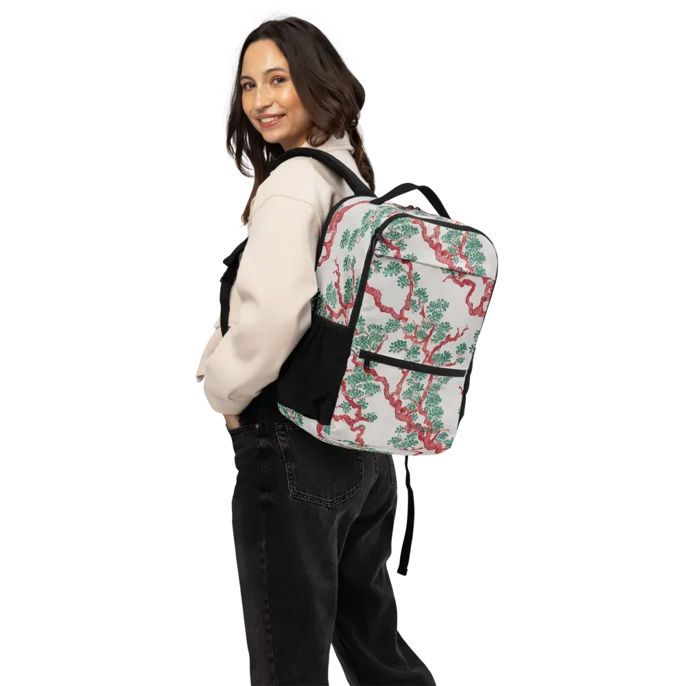 Coral Canopy on Utility Backpack — Bottom print