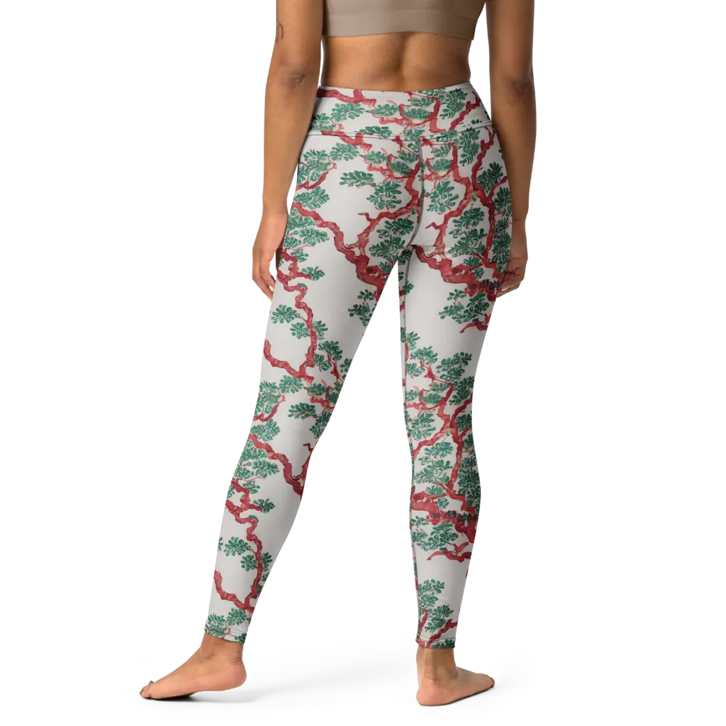 Coral Canopy on Yoga Leggings — Print file
