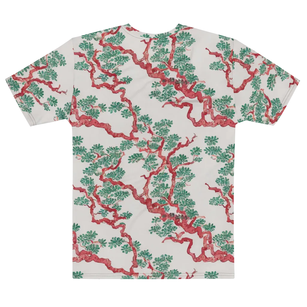 Coral Canopy on Men's Cotton Crew Neck T-Shirt — Front print