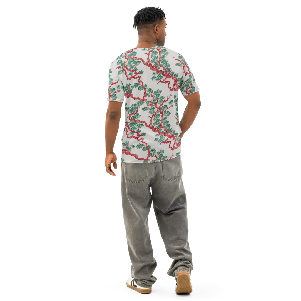 Coral Canopy on Men's Cotton Crew Neck T-Shirt — Back