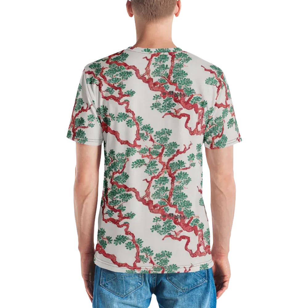 Coral Canopy on Men's Crew Neck T-Shirt — Back