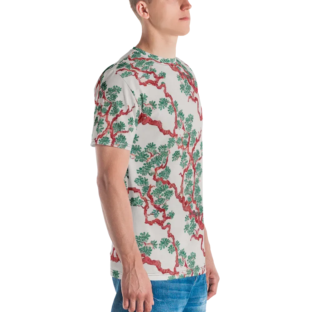 Coral Canopy on Men's Crew Neck T-Shirt — Right