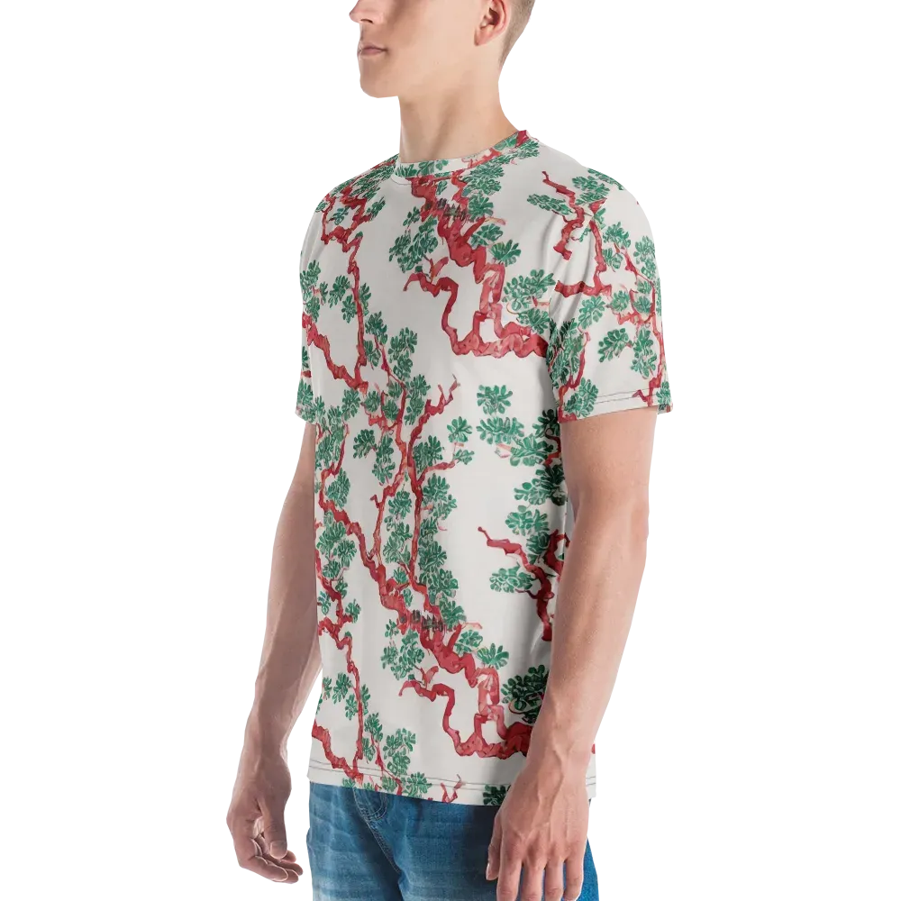 Coral Canopy on Men's Crew Neck T-Shirt — Left