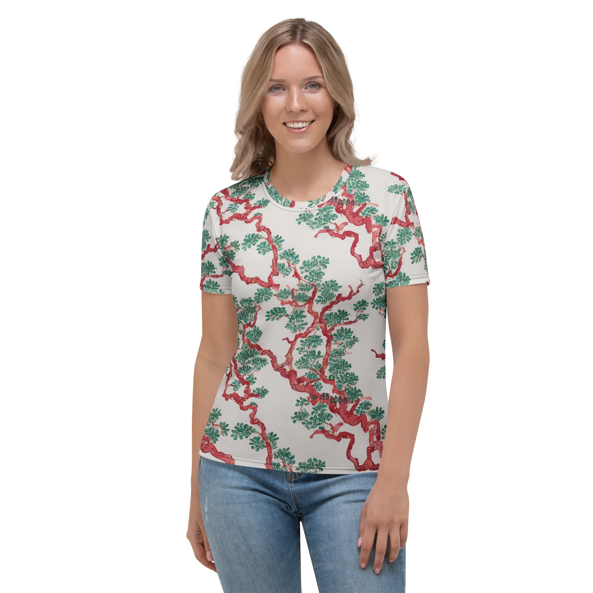 Coral Canopy on Women's Crew Neck T-Shirt — Front