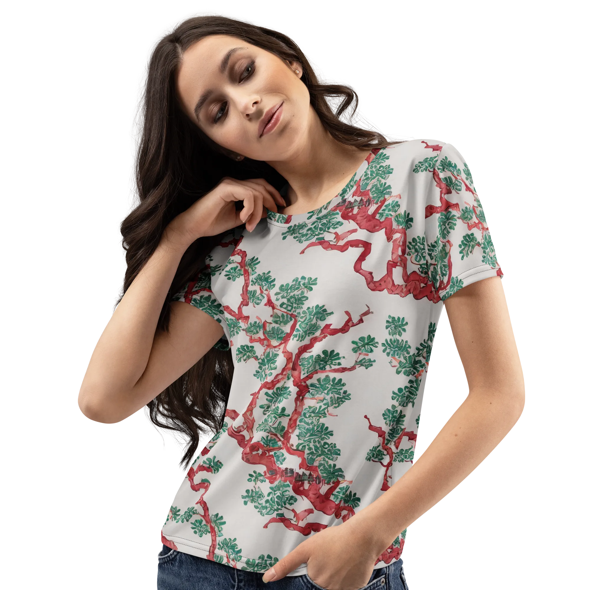 Coral Canopy on Women's Crew Neck T-Shirt — Print file