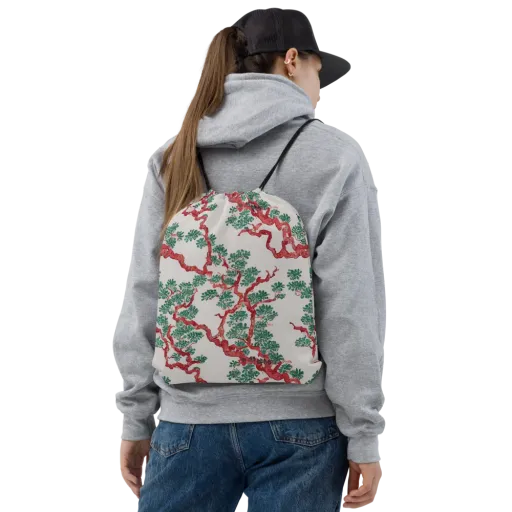 Coral Canopy on a Drawstring Bag