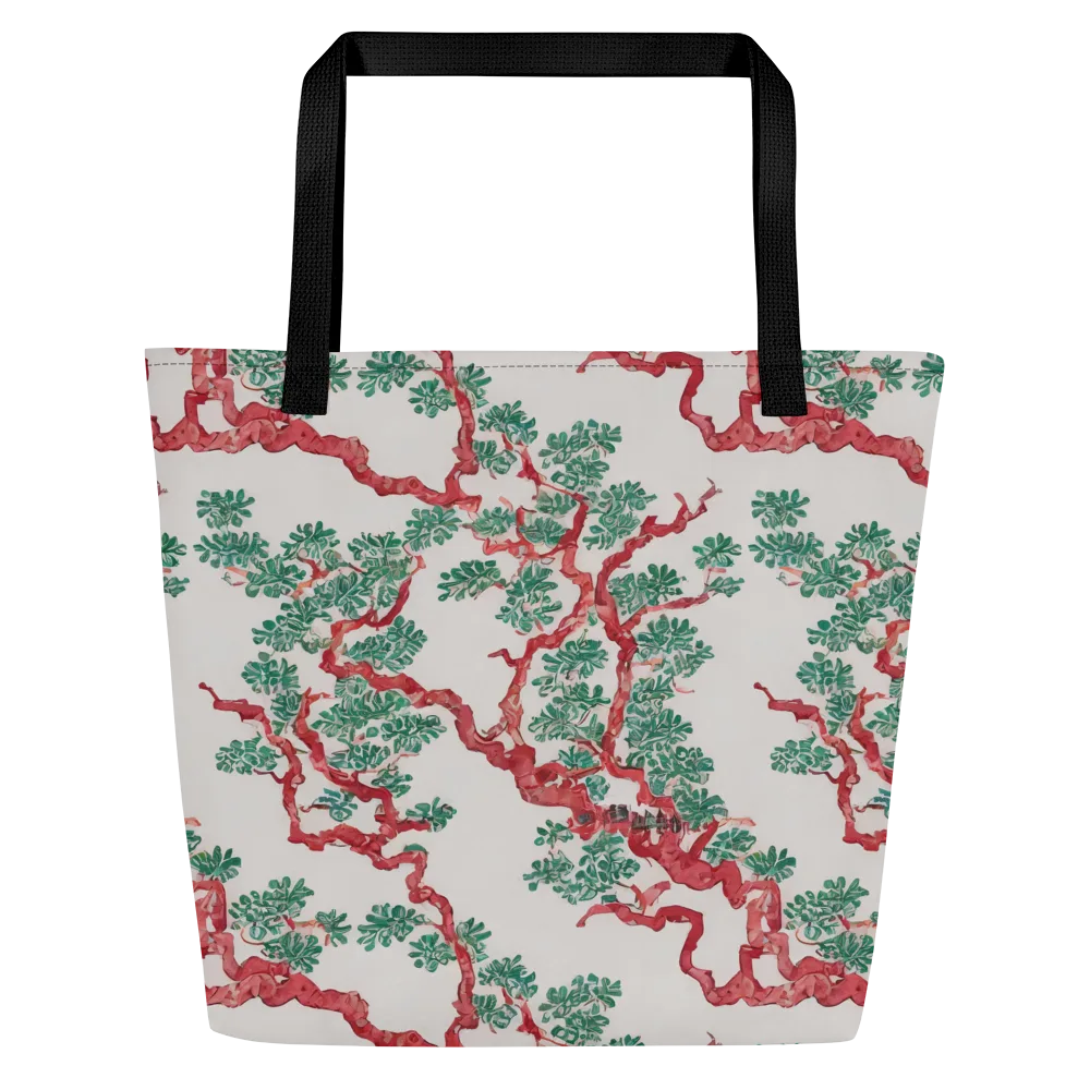 Coral Canopy on Large Tote Bag W/ Pocket — Front