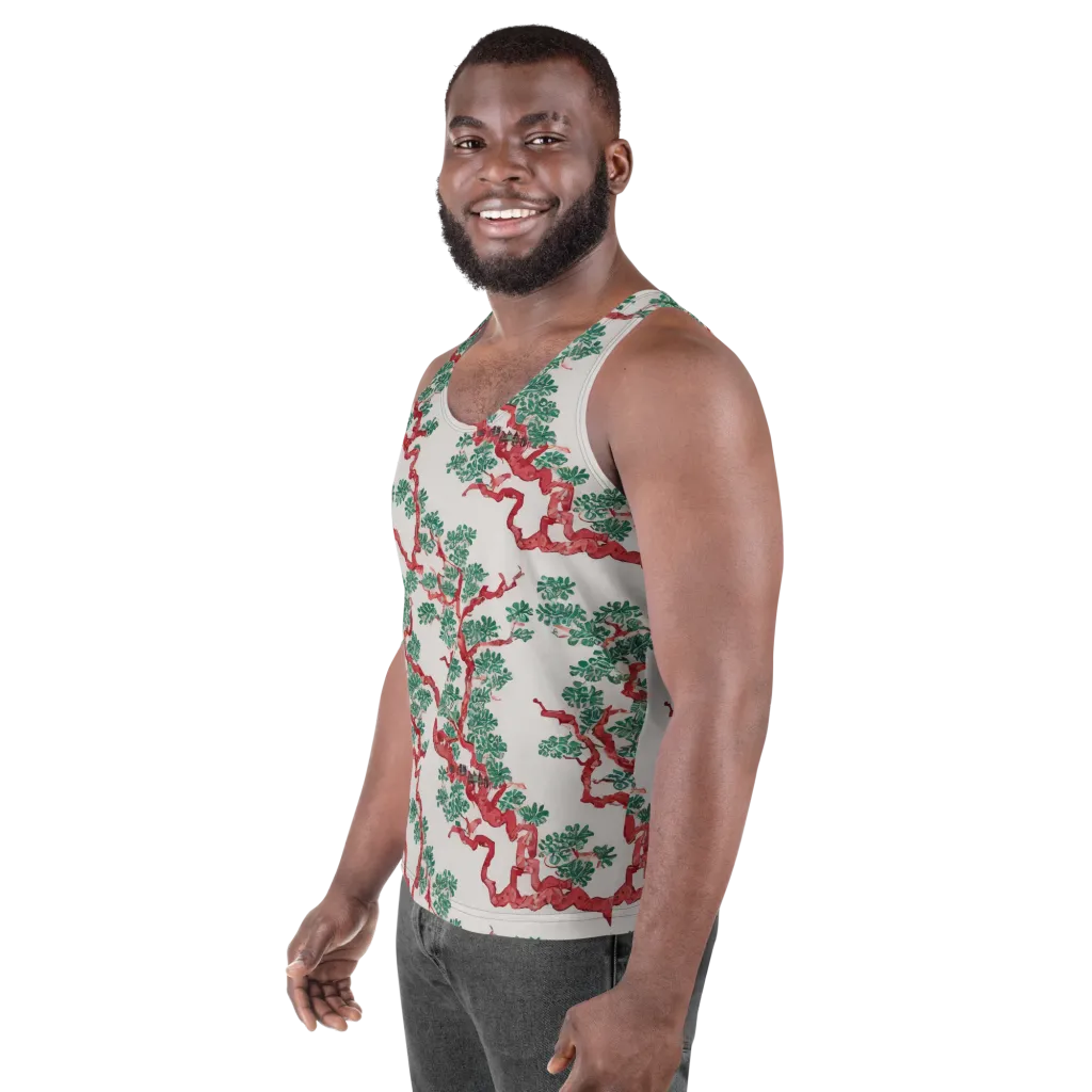 Coral Canopy on Men's Tank Top — Left Front