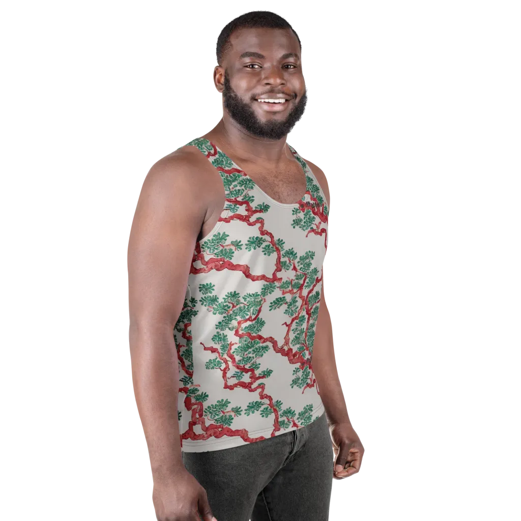 Coral Canopy on Men's Tank Top — Right Front