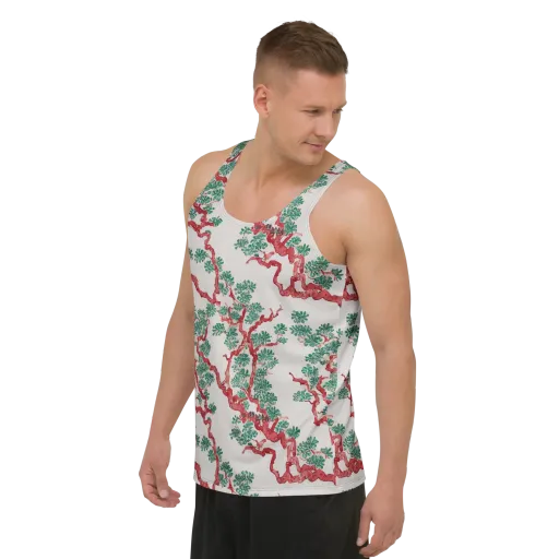 Coral Canopy on a Men's Tank Top