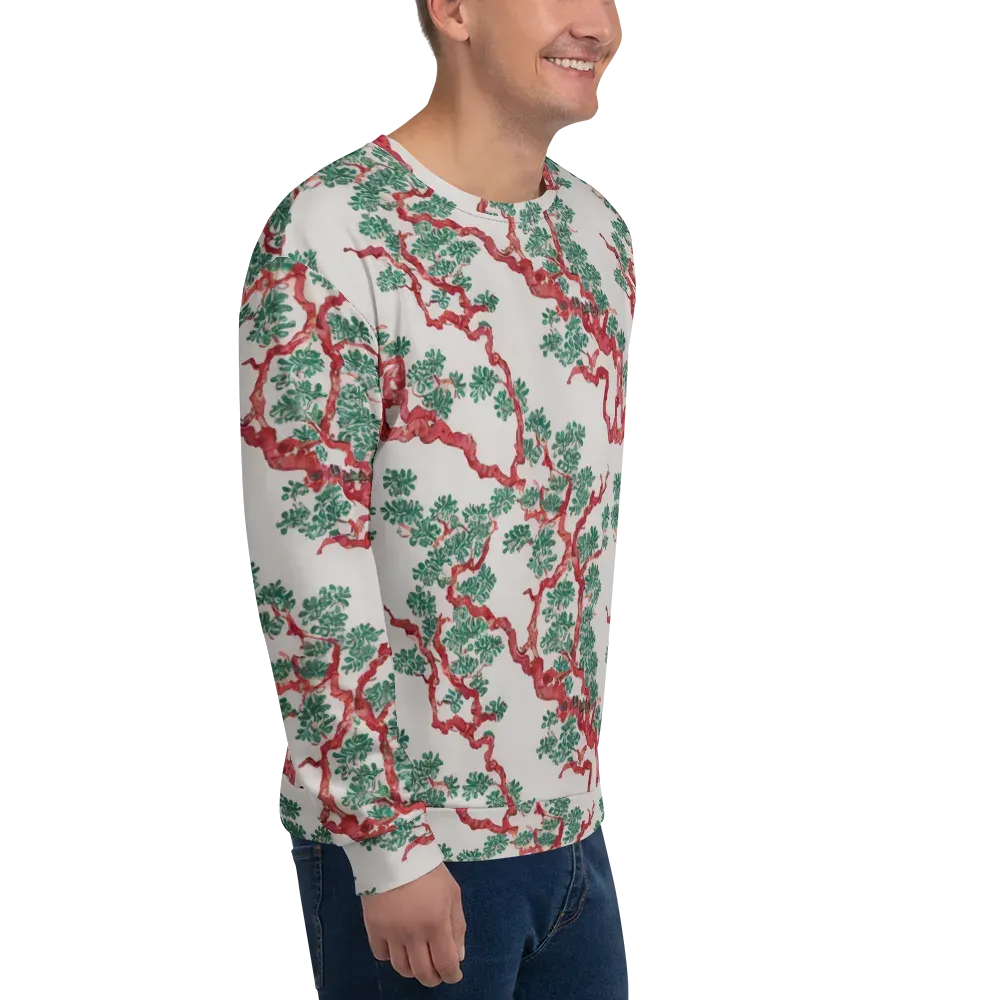 Coral Canopy on Sweatshirt — Right Front