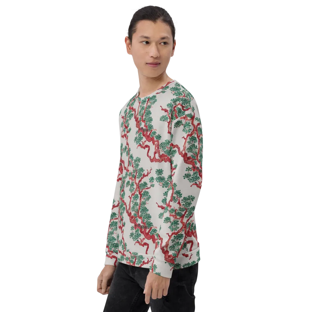 Coral Canopy on Sweatshirt — Left sleeve
