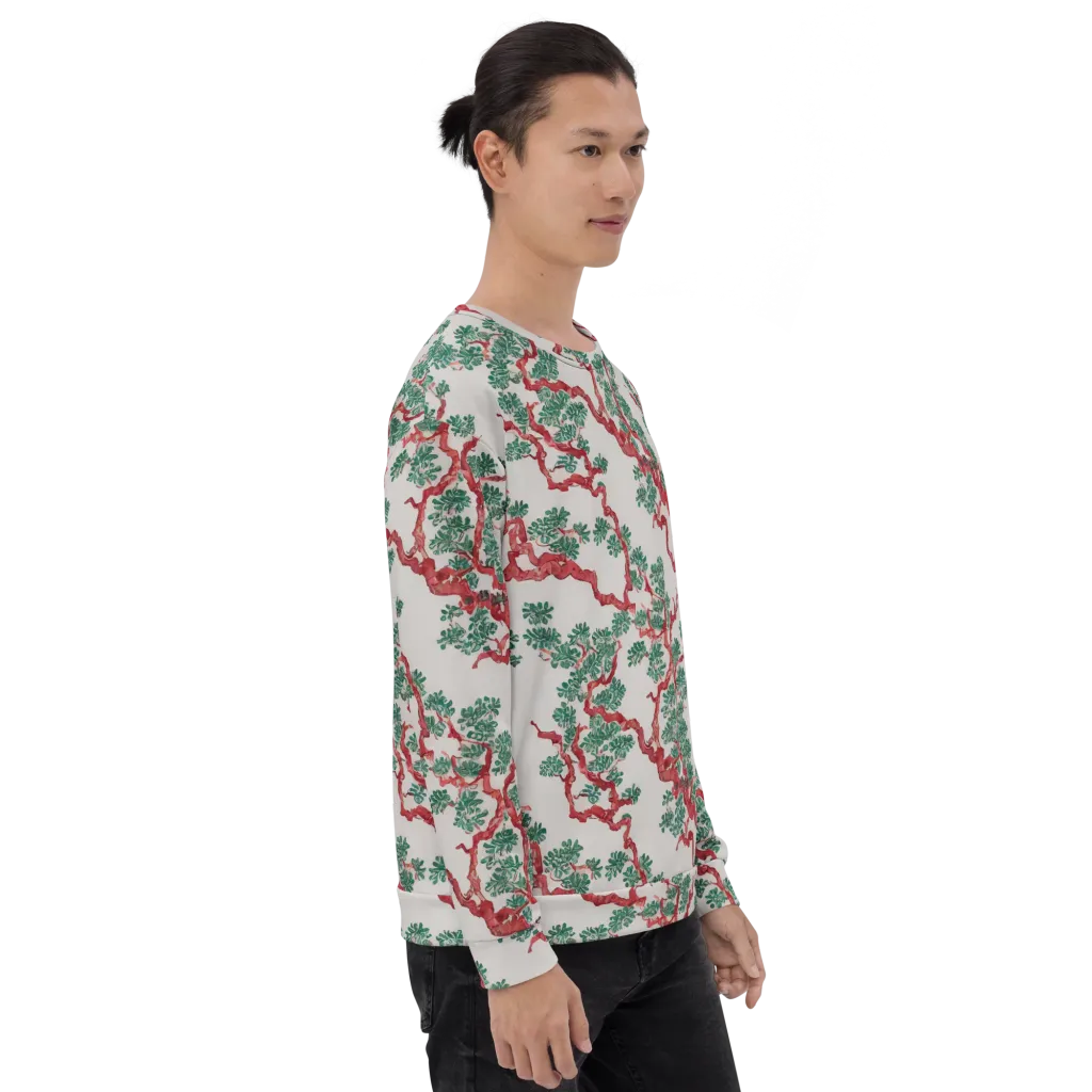 Coral Canopy on Sweatshirt — Right sleeve