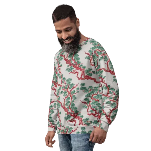 Coral Canopy on a Sweatshirt