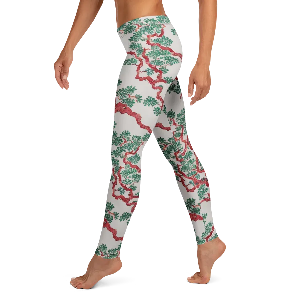 Coral Canopy on Leggings — Left