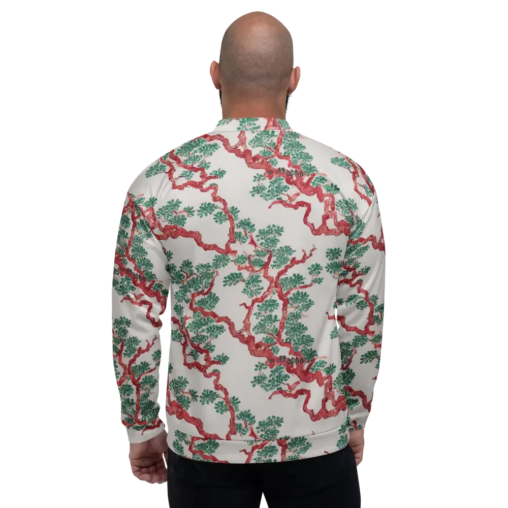 Coral Canopy on Bomber Jacket — Back