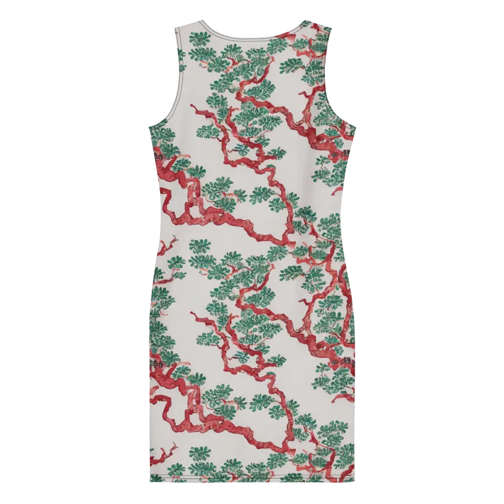 Coral Canopy on Bodycon Dress — Print file