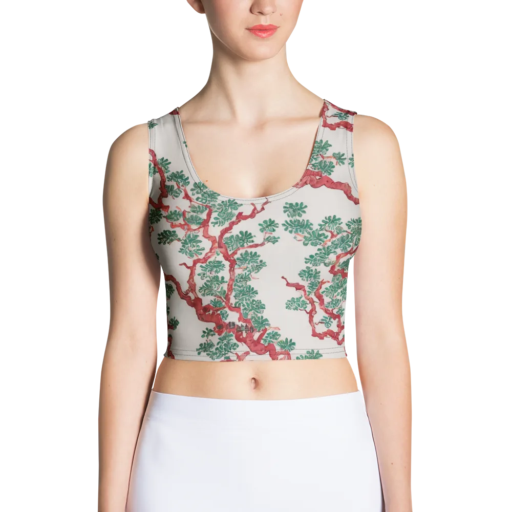 Coral Canopy on Crop Top — Front