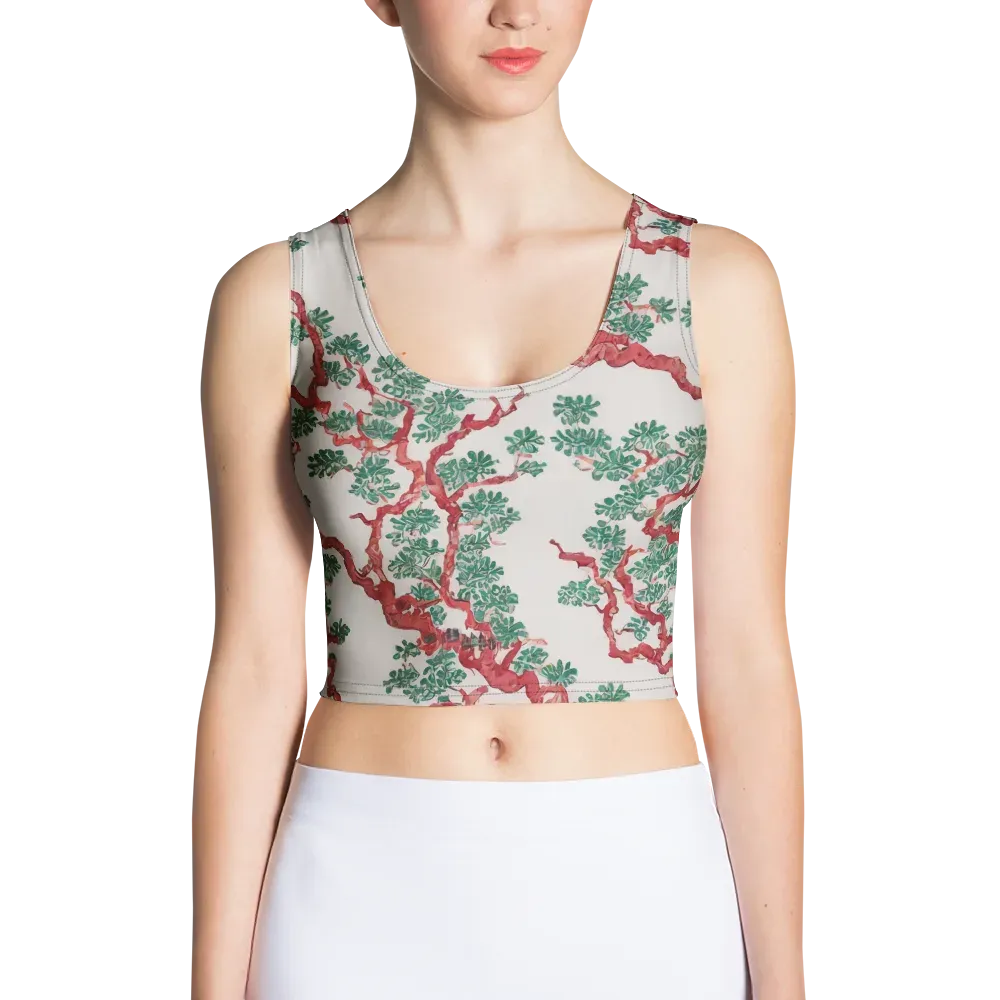 Coral Canopy on Crop Top — Front