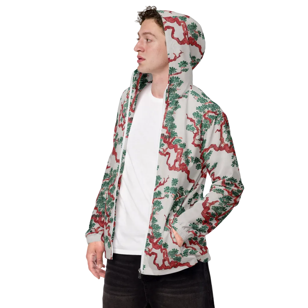 Coral Canopy on Men's Windbreaker — Left Front